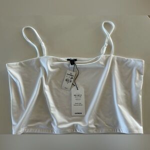 Express White Crop Top